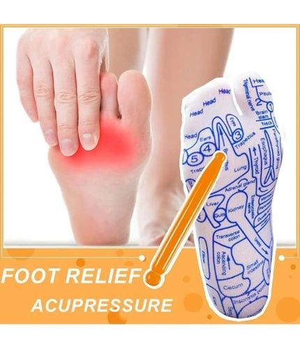 Generic Cotton Acupressure Reflexology Socks (White) Generic Cotton Acupressure Reflexology Socks (White)