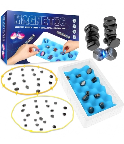 Generic Megnet Magnetic Chess Game Set for Rocks (Black)