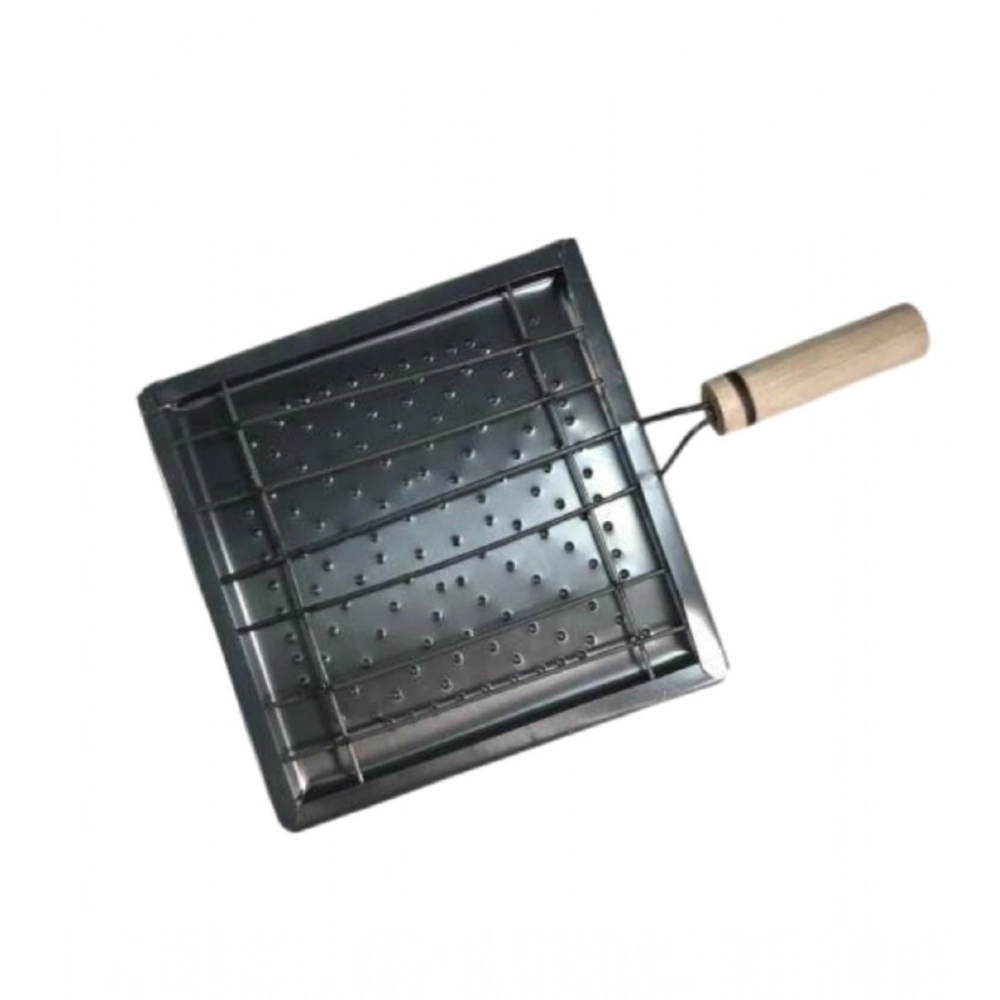 Generic Steel Toaster Black Square Stainless Steel Papad Jali (Black) Generic Steel Toaster Black Square Stainless Steel Papad Jali (Black)
