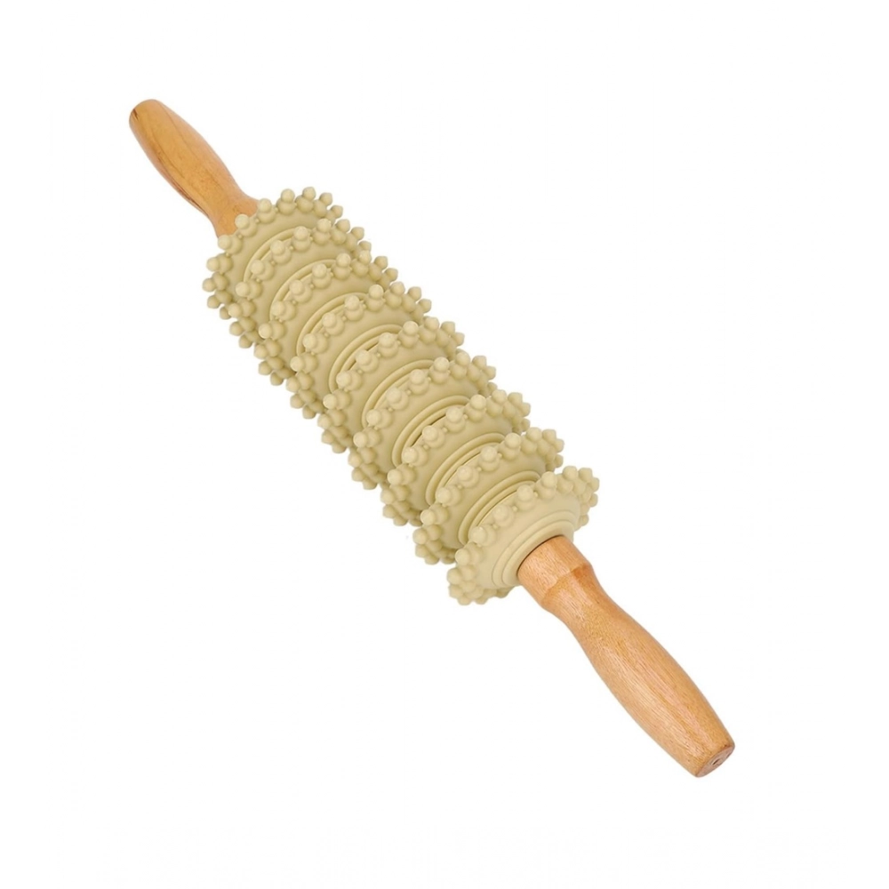 Generic Wood 9 Wheel Body Massage Roller (Wood) Generic Wood 9 Wheel Body Massage Roller (Wood)