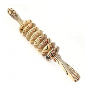 Generic Wood 8 Wheels Roller Fancy Gua Sha Trigger Points Muscle (Wood)