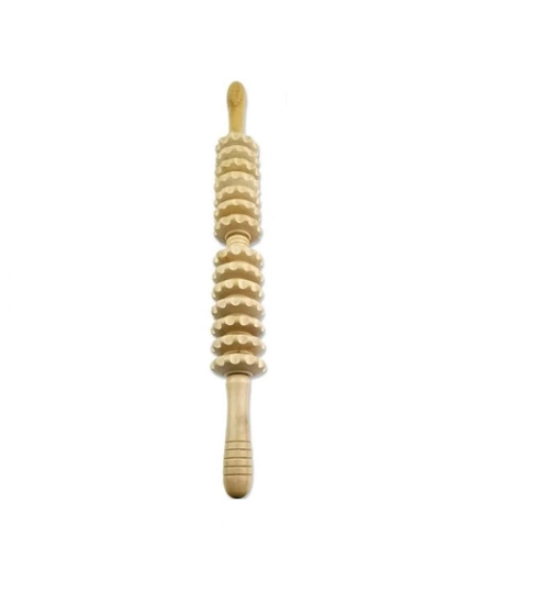 Generic Wood Massager Muscle Relief Roller Tool (Multicolor)