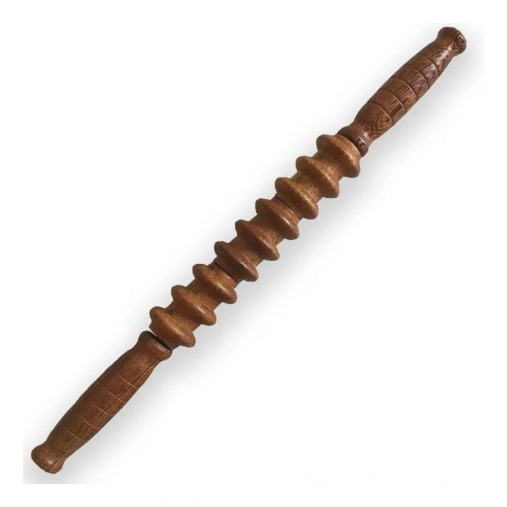 Generic Wood Wheel Roller Scraping Tool (Brown) Generic Wood Wheel Roller Scraping Tool (Brown)