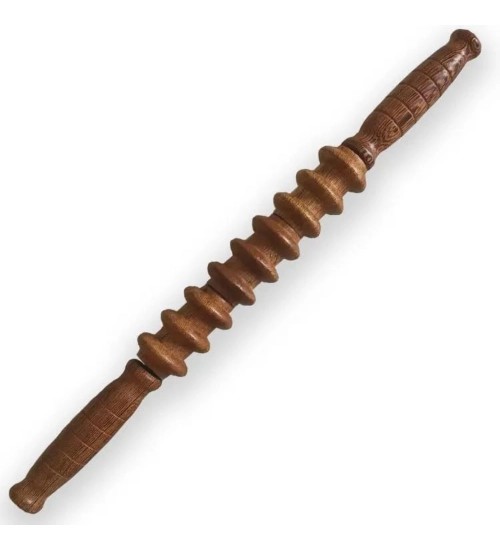 Generic Wood Wheel Roller Scraping Tool (Brown)
