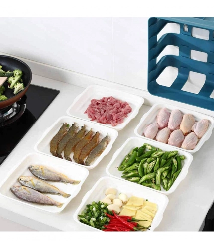 Generic Plastic 6 Layer Kitchen Rack Stand (Blue) Generic Plastic 6 Layer Kitchen Rack Stand (Blue)