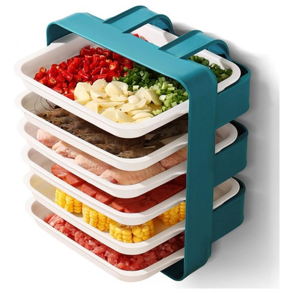 Generic Plastic 6 Layer Kitchen Rack Stand (Blue) Generic Plastic 6 Layer Kitchen Rack Stand (Blue)