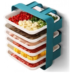 Generic Plastic 6 Layer Kitchen Rack Stand (Blue)