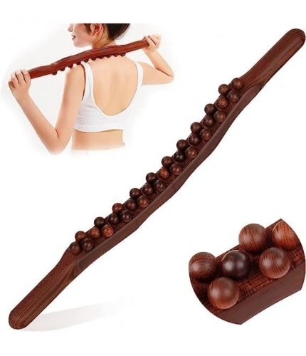 Generic Wood Gua Sha Massager Muscle Relaxation Stick (Brown)