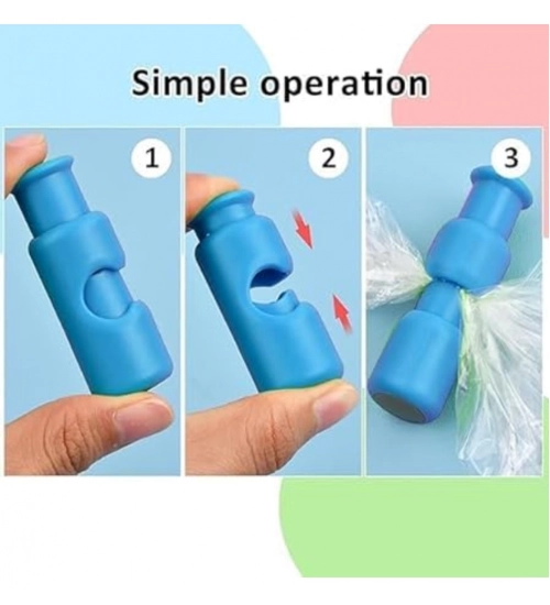 Generic 6Pcs Plastic Food Bag Sealing Clips (Multicolor)