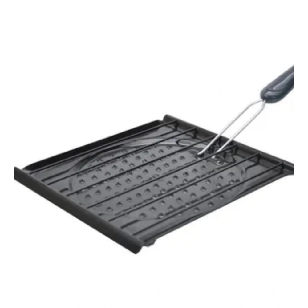Generic Steel Toaster Grill with Foldable Handle Easy to Stainless Steel (Black) Generic Steel Toaster Grill with Foldable Handle Easy to Stainless Steel (Black)