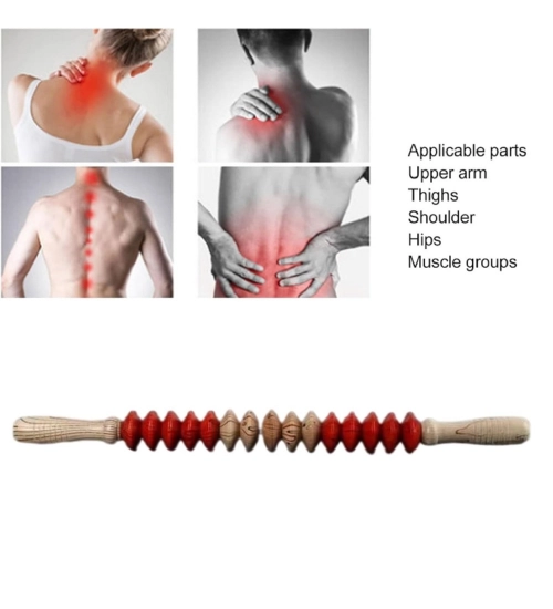 Generic Wood Therapy Massage Scraping Tools (Wood - Red)
