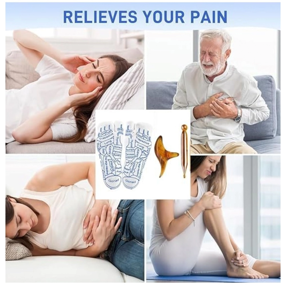 Generic Cotton Acupressure Reflexology Socks (White) Generic Cotton Acupressure Reflexology Socks (White)