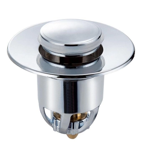 Generic Plastic Stainless Steel Pop-Up Sink Stopper (Silver)