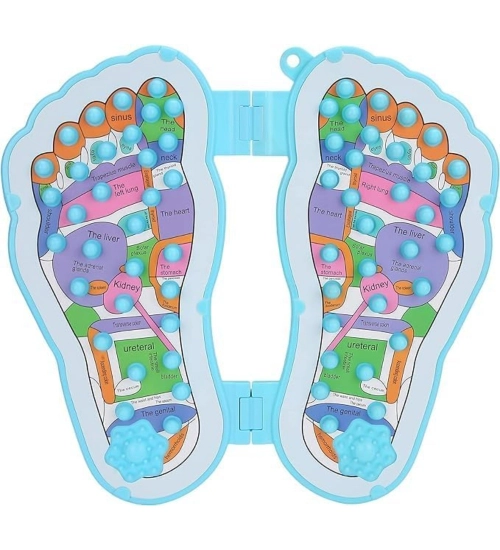 Generic Plastic Point Folding Foot Massager And Acupuncture (Blue)