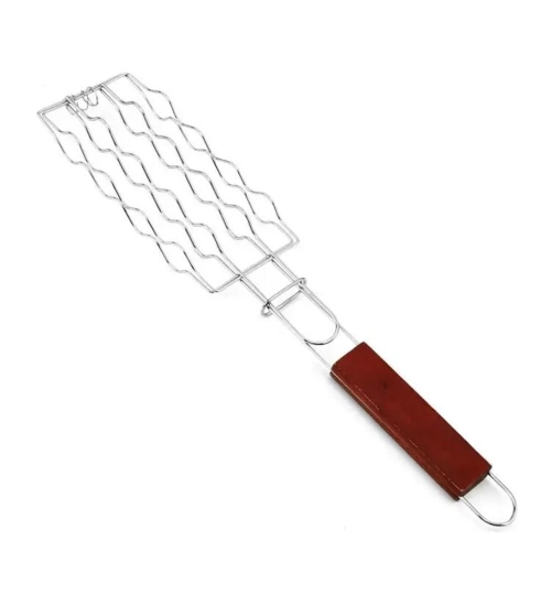 Generic Steel Hot Dog Roast Grilling Tray Plated (Silver)