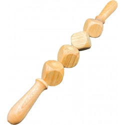 Generic Wood 4 Ball Body Roller Massager Stick (Wood)