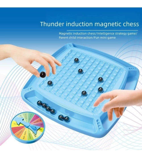 Generic Plastic Magnetic Chess Games with Stones (Blue)