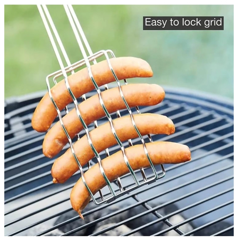 Generic Steel Hot Dog Roast Grilling Tray Plated (Silver) Generic Steel Hot Dog Roast Grilling Tray Plated (Silver)