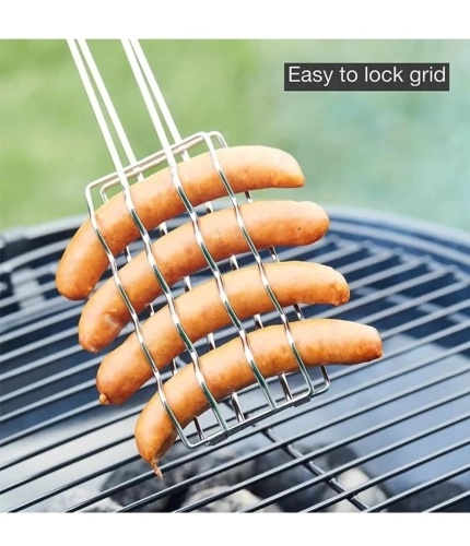 Generic Steel Hot Dog Roast Grilling Tray Plated (Silver) Generic Steel Hot Dog Roast Grilling Tray Plated (Silver)