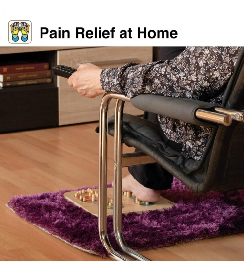 Generic Wood Point Foot Massager For Reflexology Trigger Feet  (Wood)