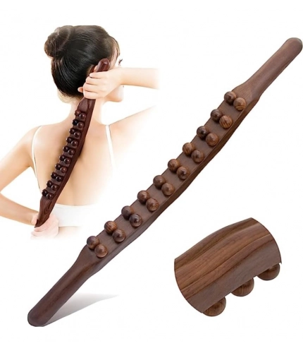 Generic Wood Gua Sha Stick Therapy Massager (Brown)