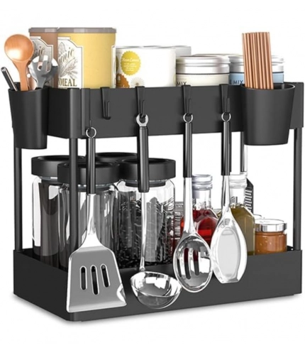 Generic Plastic Tier Under Sink Organizer (Black)