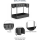 Generic Plastic Tier Under Sink Organizer (Black) Generic Plastic Tier Under Sink Organizer (Black)