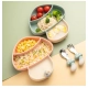 Generic Silicon Mushroom Children Plate Tablewar (Multicolor) Generic Silicon Mushroom Children Plate Tablewar (Multicolor)