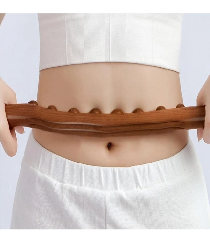 Generic Wood Gua Sha Massager Therapy Tool Soft Manual 8 Beads Roller (Brown) Generic Wood Gua Sha Massager Therapy Tool Soft Manual 8 Beads Roller (Brown)