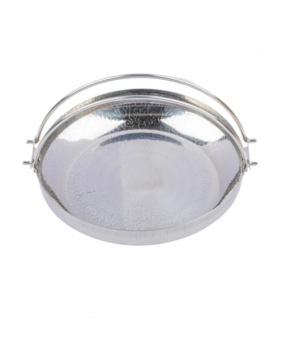 Generic Steel Stainless Steam Bowl with Ergonomic (Silver)