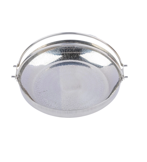 Generic Steel Stainless Steam Bowl with Ergonomic (Silver)