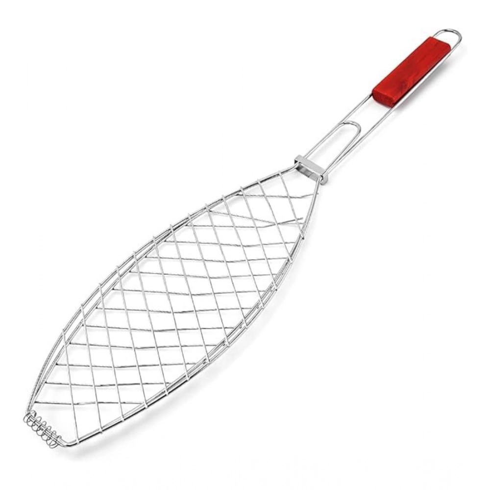 Generic Steel Roasting Fish Grilling Basket (Silver) Generic Steel Roasting Fish Grilling Basket (Silver)
