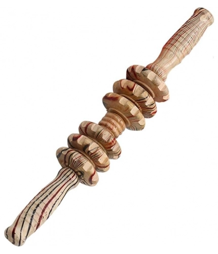 Generic Wood 7 Wheel Roller Gua Sha Gym (Wood)