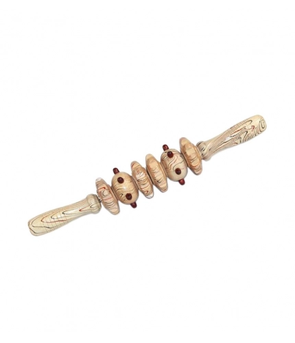 Generic Wood 6 Wheel Massage Roller (Wood)
