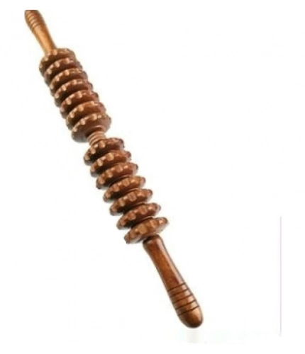 Generic Wood Massager Muscle Relief Roller Tool (Multicolor)