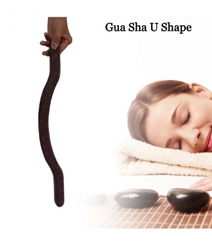 Generic Wood U Shape Massage Tools (Brown) Generic Wood U Shape Massage Tools (Brown)