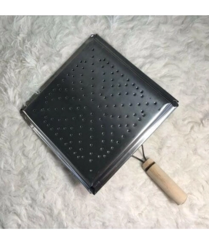 Generic Steel Toaster Black Square Stainless Steel Papad Jali (Black) Generic Steel Toaster Black Square Stainless Steel Papad Jali (Black)