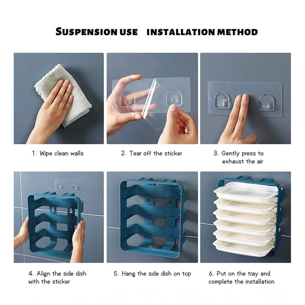 Generic Plastic 6 Layer Kitchen Rack Stand (Blue) Generic Plastic 6 Layer Kitchen Rack Stand (Blue)