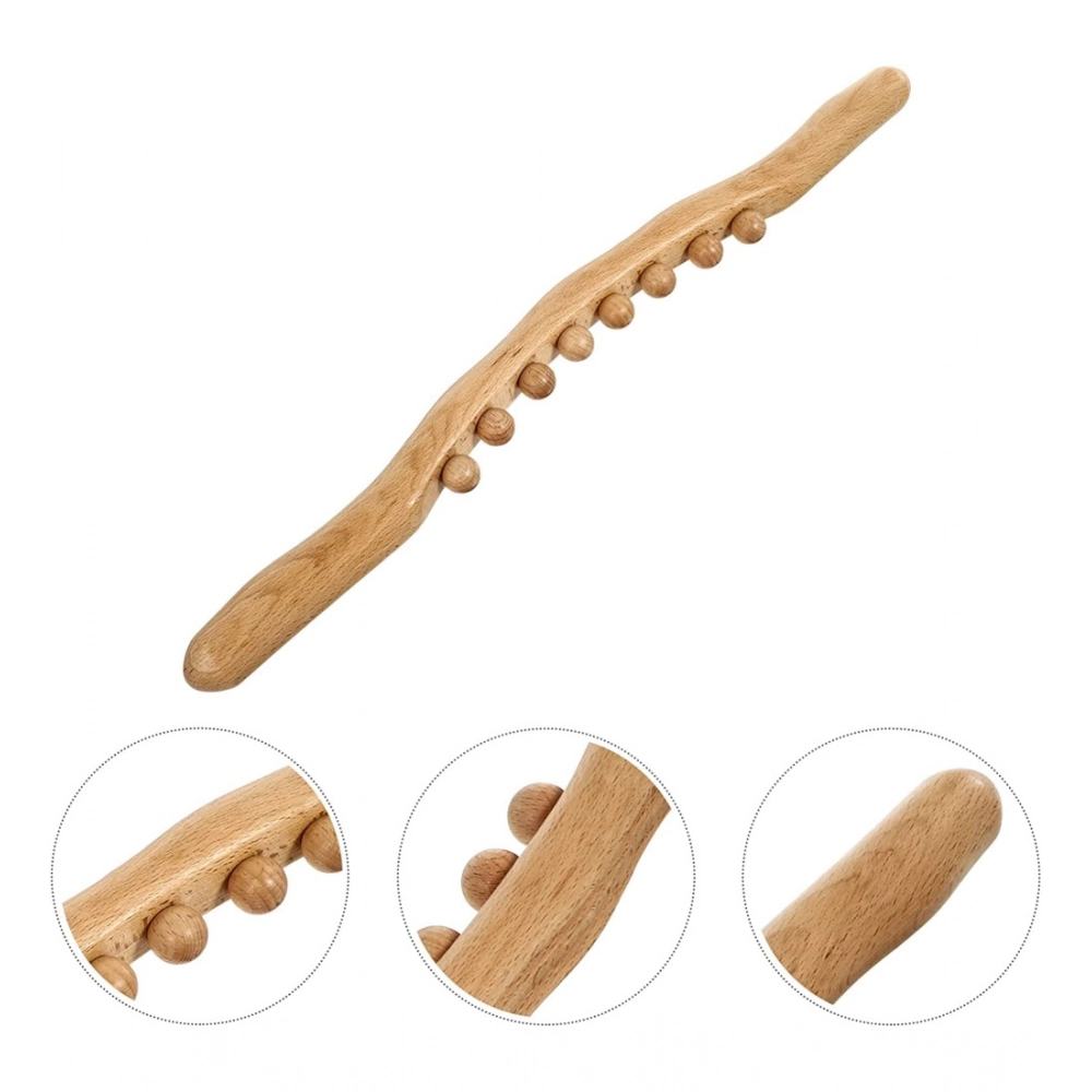Generic Wood Gua Sha Massager Therapy Tool Manual 8 Beads (Wood) Generic Wood Gua Sha Massager Therapy Tool Manual 8 Beads (Wood)