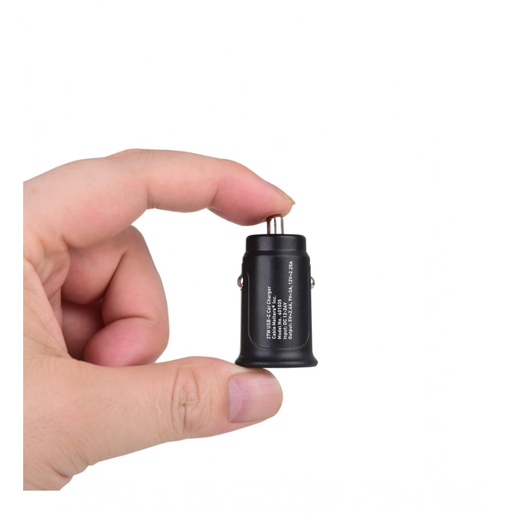 Generic Plastic USB-C Car Charger Adapter (Black) Generic Plastic USB-C Car Charger Adapter (Black)