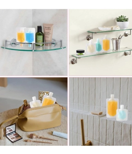 Generic 6Pcs Plastic Reusable Refillable Squeeze Lotion Bag (White) Generic 6Pcs Plastic Reusable Refillable Squeeze Lotion Bag (White)