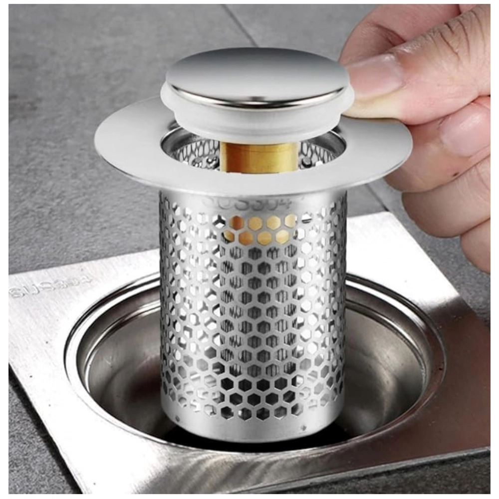 Generic Steel Drain Filter Pop-Up Sink (Silver) Generic Steel Drain Filter Pop-Up Sink (Silver)