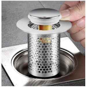Generic Steel Drain Filter Pop-Up Sink (Silver)