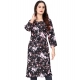 Generic Women's Rayon Printed Round Neck 3-4 th Sleeve Kurti (Black) Generic Women's Rayon Printed Round Neck 3-4 th Sleeve Kurti (Black)