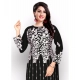 Generic Women's Georgette Printed Round Neck 3-4 th Sleeve Kurti (Black) Generic Women's Georgette Printed Round Neck 3-4 th Sleeve Kurti (Black)