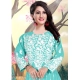 Generic Women's Georgette Printed Round Neck 3-4th Sleeve Kurti (Sky) Generic Women's Georgette Printed Round Neck 3-4th Sleeve Kurti (Sky)