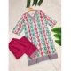 Generic Women's Rayon Printed V Neck 3-4th Sleeve Kurti With Pant Set (Pink) Generic Women's Rayon Printed V Neck 3-4th Sleeve Kurti With Pant Set (Pink)