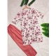 Generic Women's Rayon Printed Round Neck 3-4th Sleeve Kurti With Pant Set (Peach) Generic Women's Rayon Printed Round Neck 3-4th Sleeve Kurti With Pant Set (Peach)