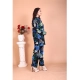 Generic Women's Rayon Printed Mandarin Collar Full Sleeve Co Ord Set (Black) Generic Women's Rayon Printed Mandarin Collar Full Sleeve Co Ord Set (Black)