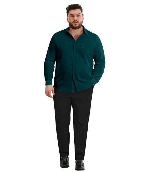 Generic Mens Casual Cotton Solid Full Sleeve Shirt (Rama)